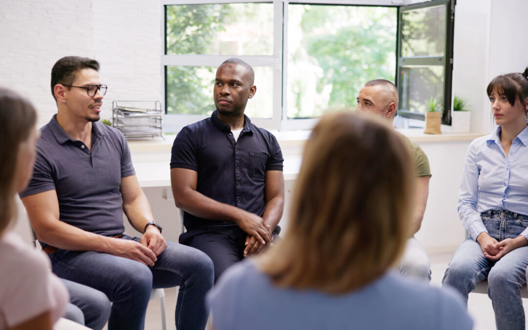 group therapy session at addiction treatment center in Bucks County